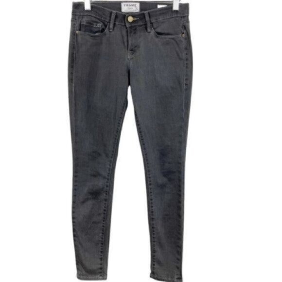 Frame Denim Le Skinny De Jeanne gray size 26 - Picture 2 of 11